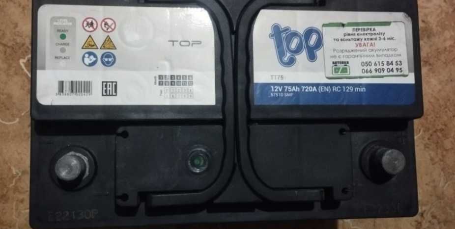 Акумулятор Topla 75ah 720A