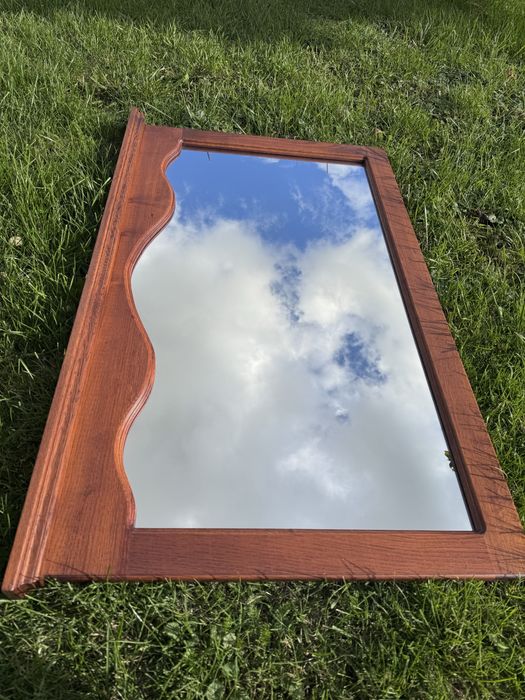 Lustro 120x75, dębowa rama, solidne i eleganckie.