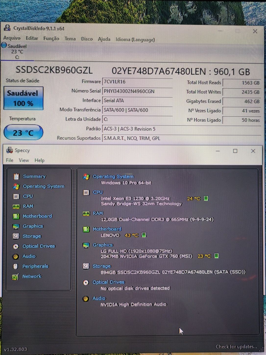 PC Gamer Core i7 2600(Xeon 1230) 3,6ghz+GTX 760 2gb +12gb+960gb SSD