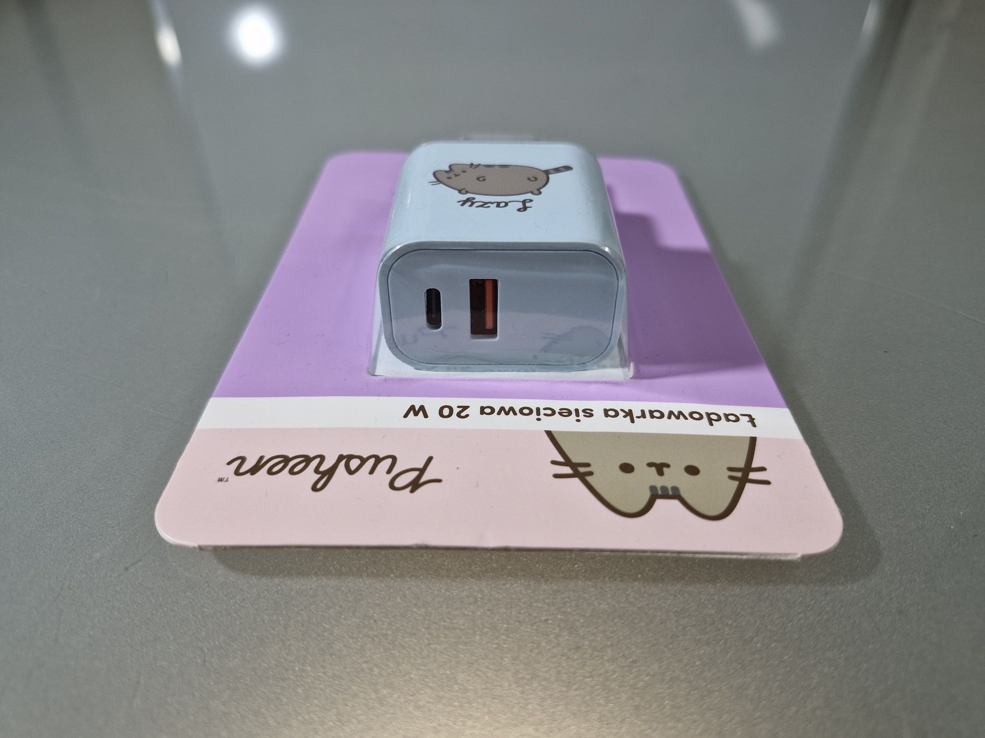 Pusheen Ładowarka Sieciowa 20W USB-A USB-C Niebieska