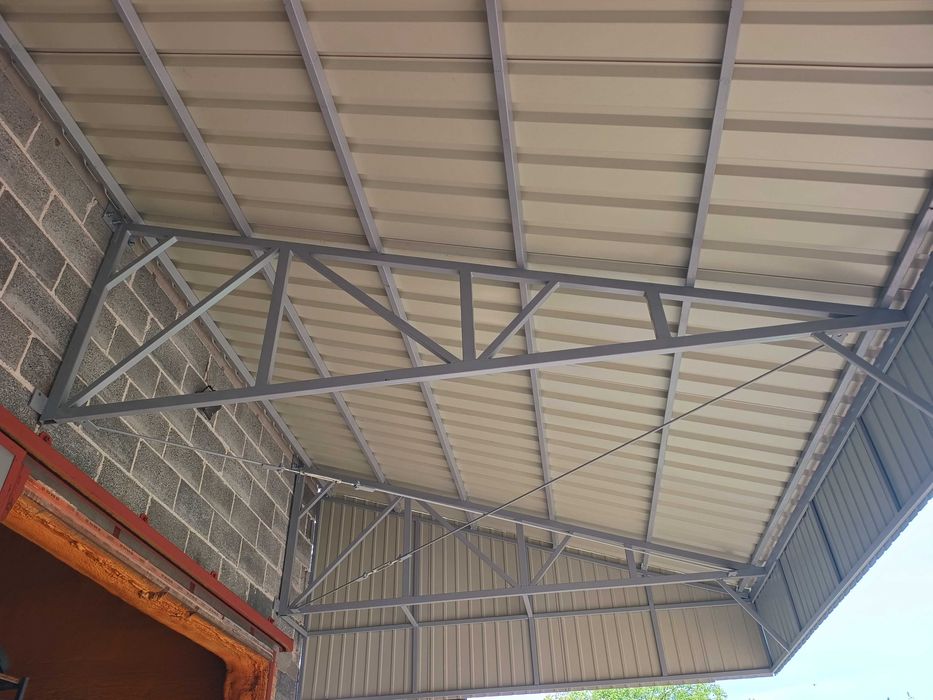 wiata garaż konstrukcja stalowa 6x5,8x3