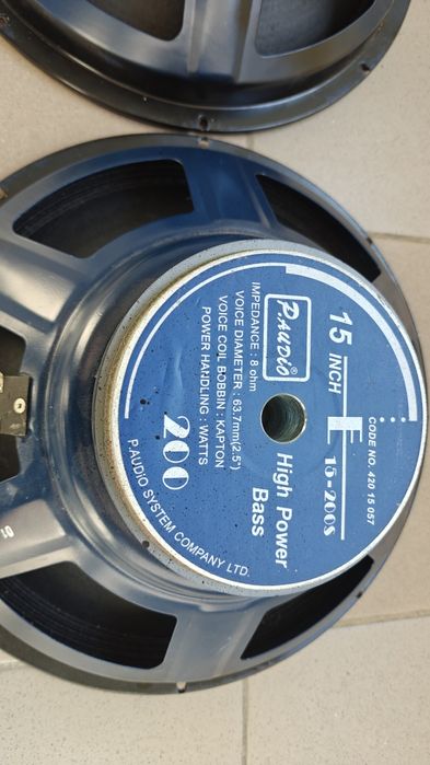 Пара НЧ 15 дюймів P.Audio E15-200S та сабвуферний BYG SYP1504