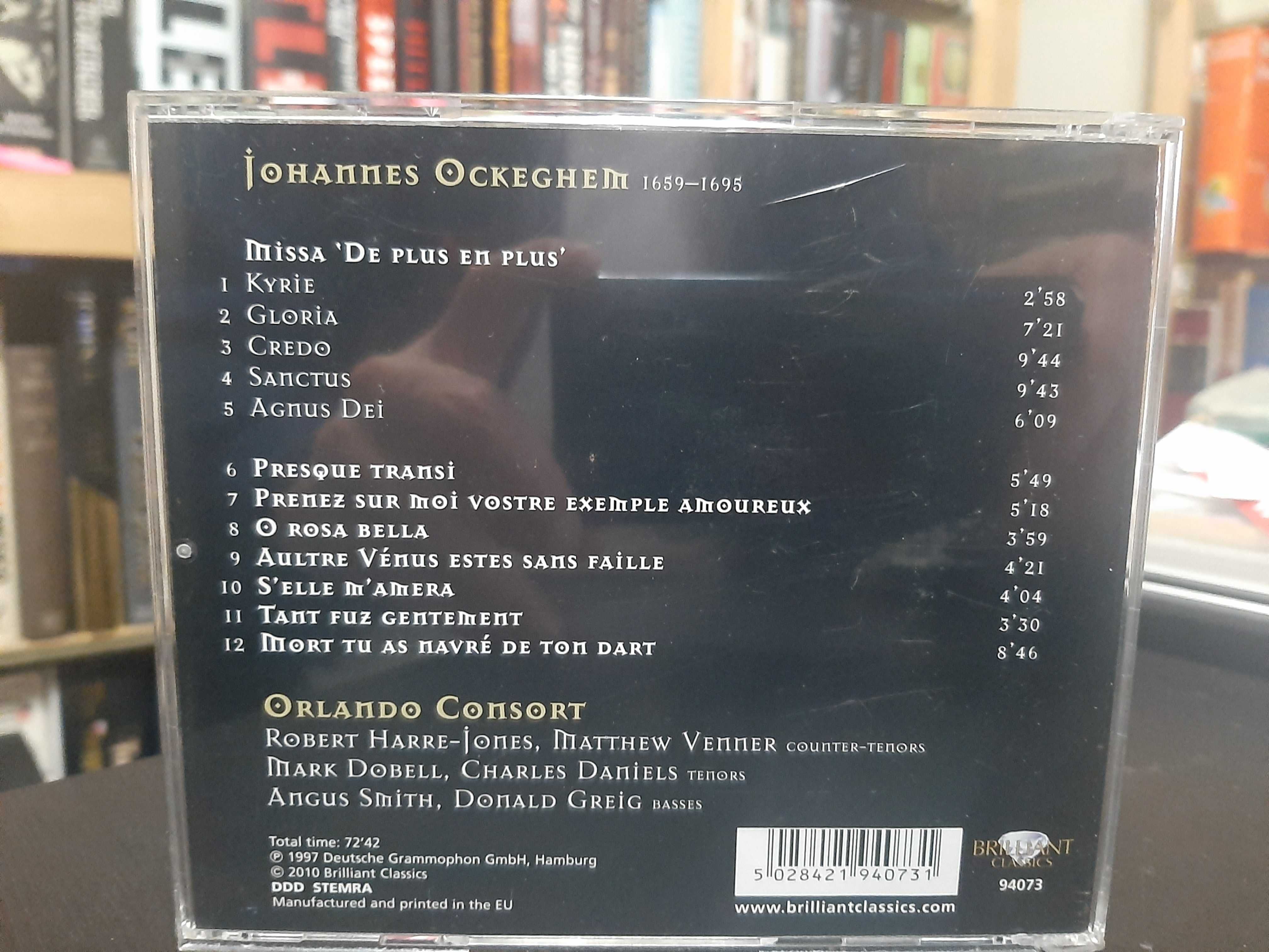 Ockeghem – Missa De Plus En Plus & Chansons – Orlando Consort