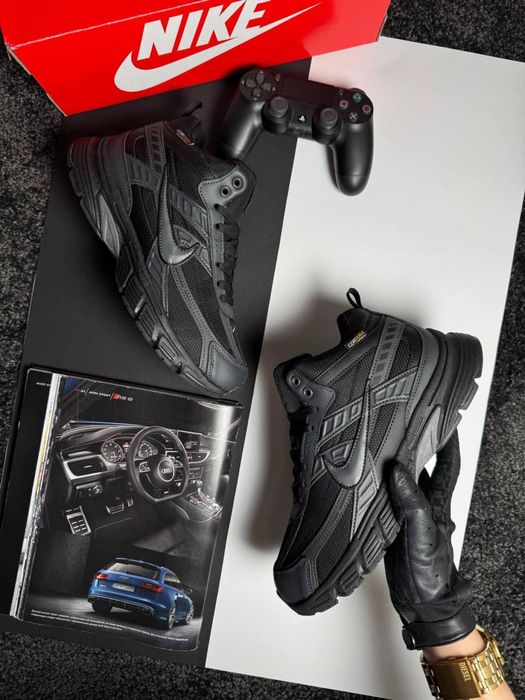 Чоловічі кросівки найк Nike Initiator High Fur Black Grey [41-46]