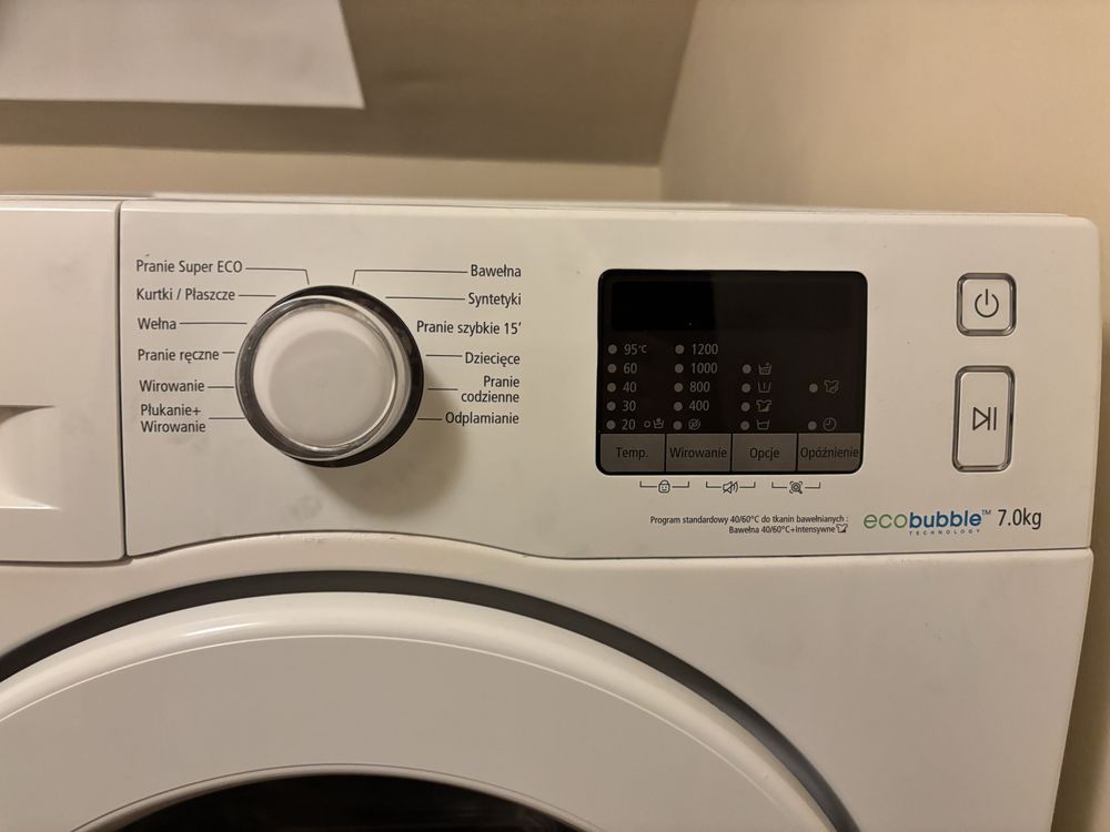 Pralka ecobubble 7 kg