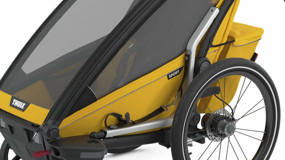 Przyczepka rowerowa dla dziecka THULE Chariot Sport 2 Spectra Yellow
