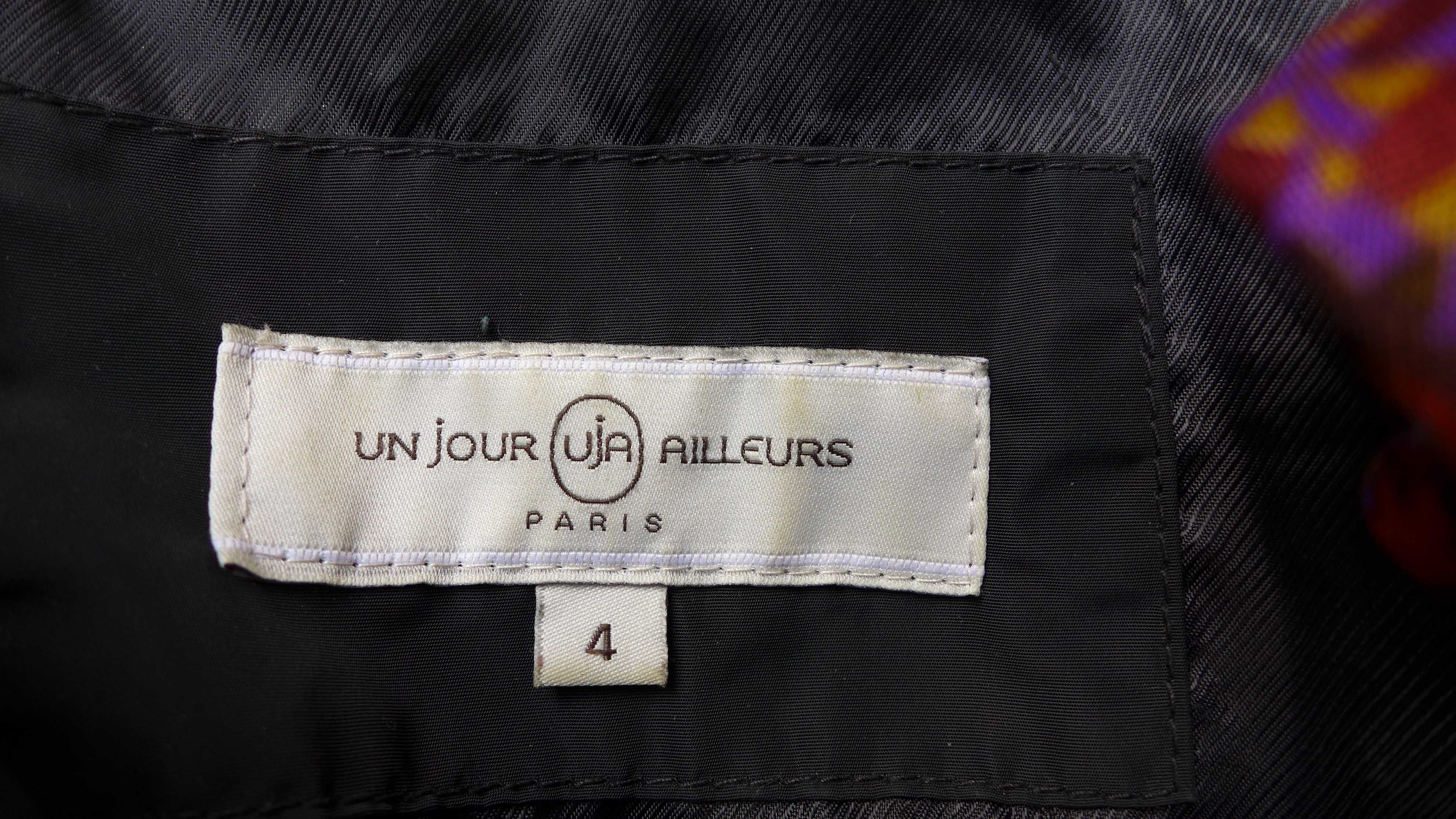 PARIS parka z kapturem [futerko] kurtka płaszcz ocieplany XL 42 L 40