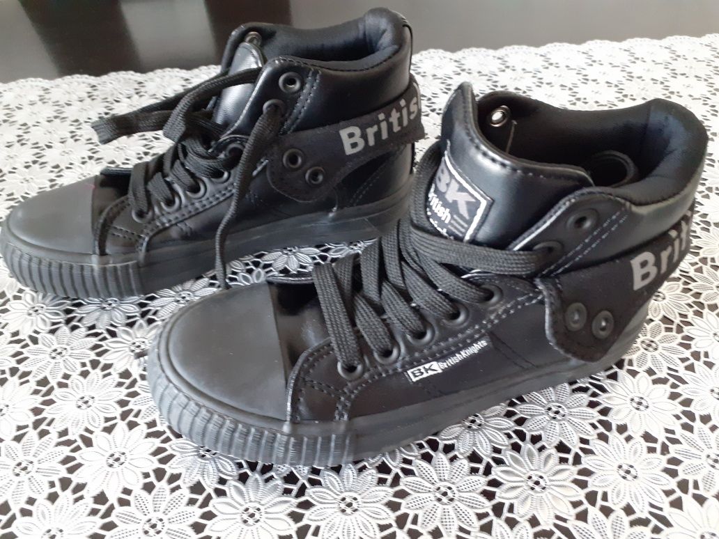 Buty do kostki BK British Knights czarne 29 wkladka 19cm j.nowe