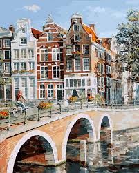 Картина по номерам «Императорский канал в Амстердаме» 40*50 117-AB