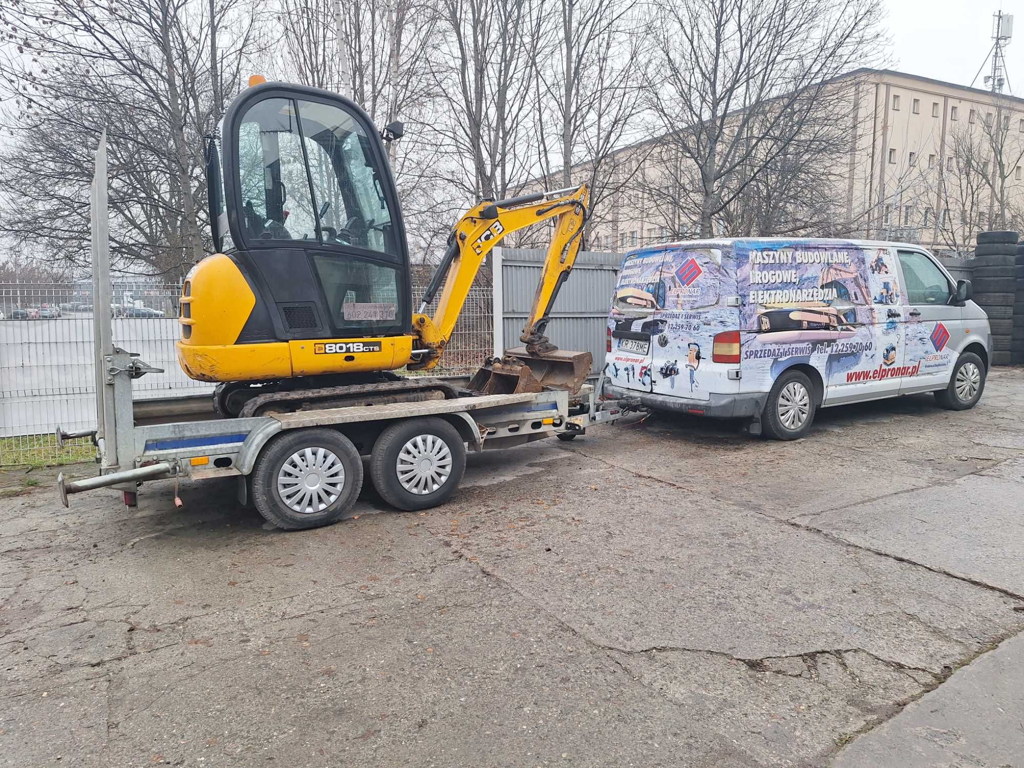 Usługi Mini-Koparką JCB 8018 CTS-Wynajem Koparki z Operatorem