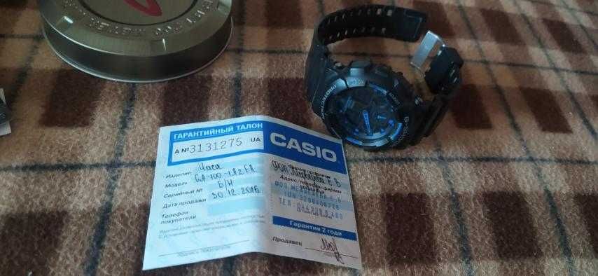 Продам Мужские часы CASIO G-Shock GA-100-1A2ER