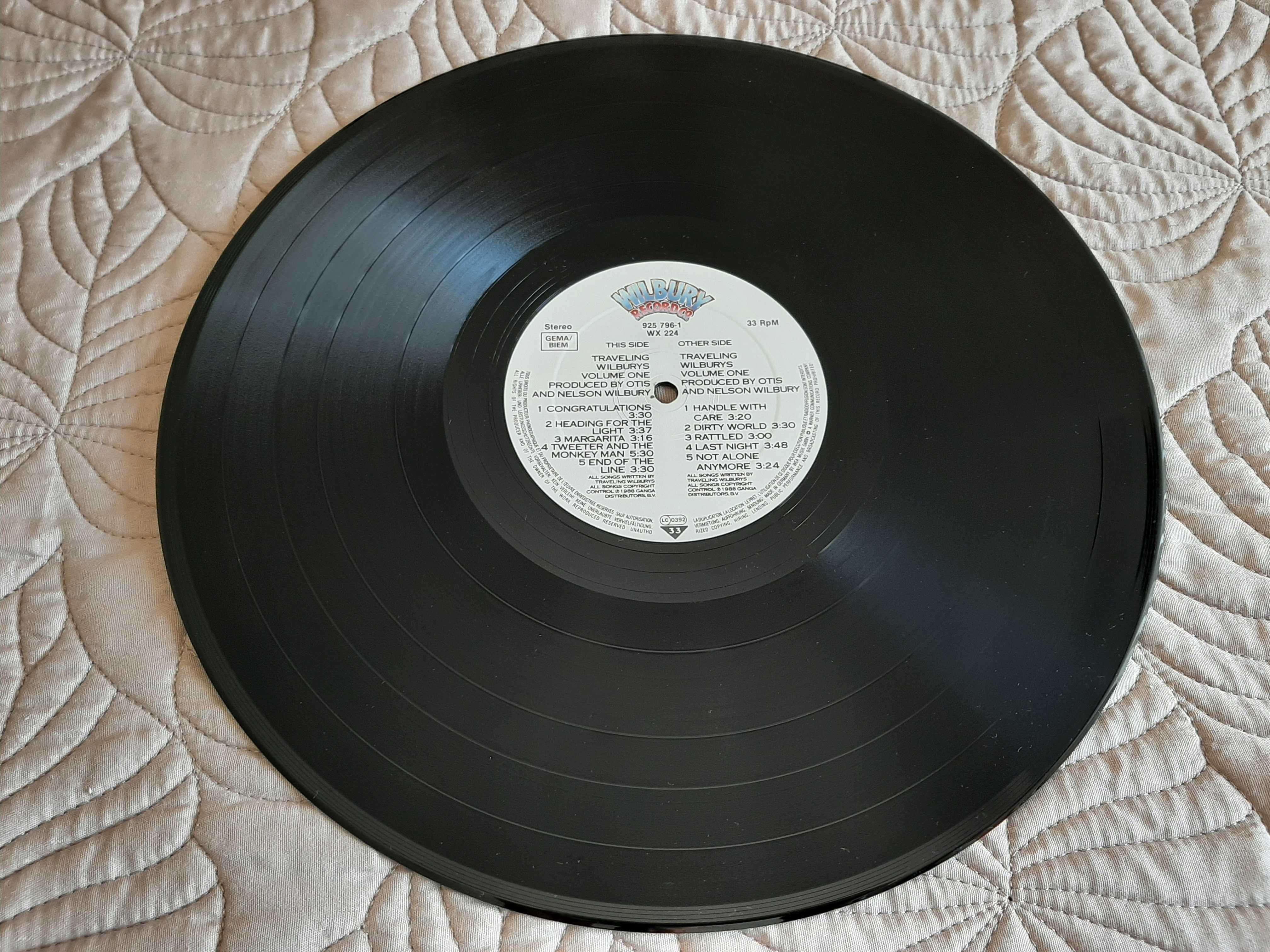 Traveling Wilburys - Volume one - UK & Europa - Vinil LP