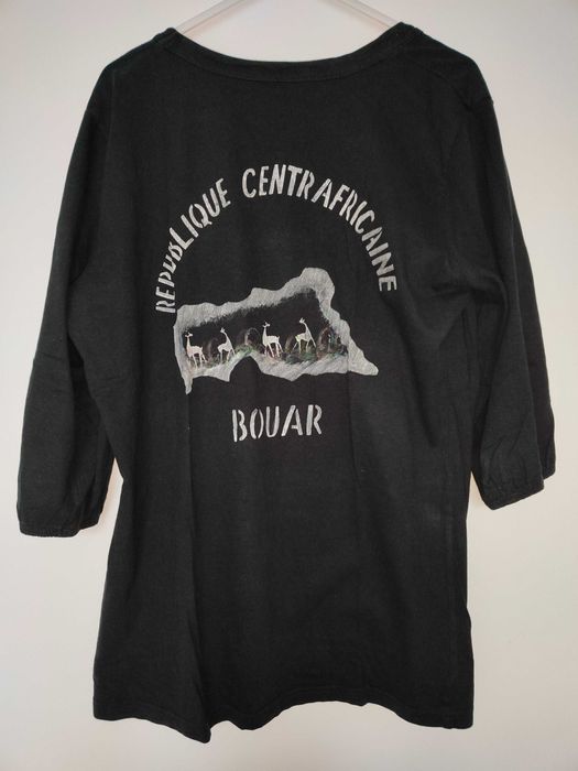 Koszulka czarna damska z rękawkiem 3/4, rozmiar XL