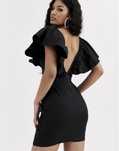 Короткое чёрное платье ASOS