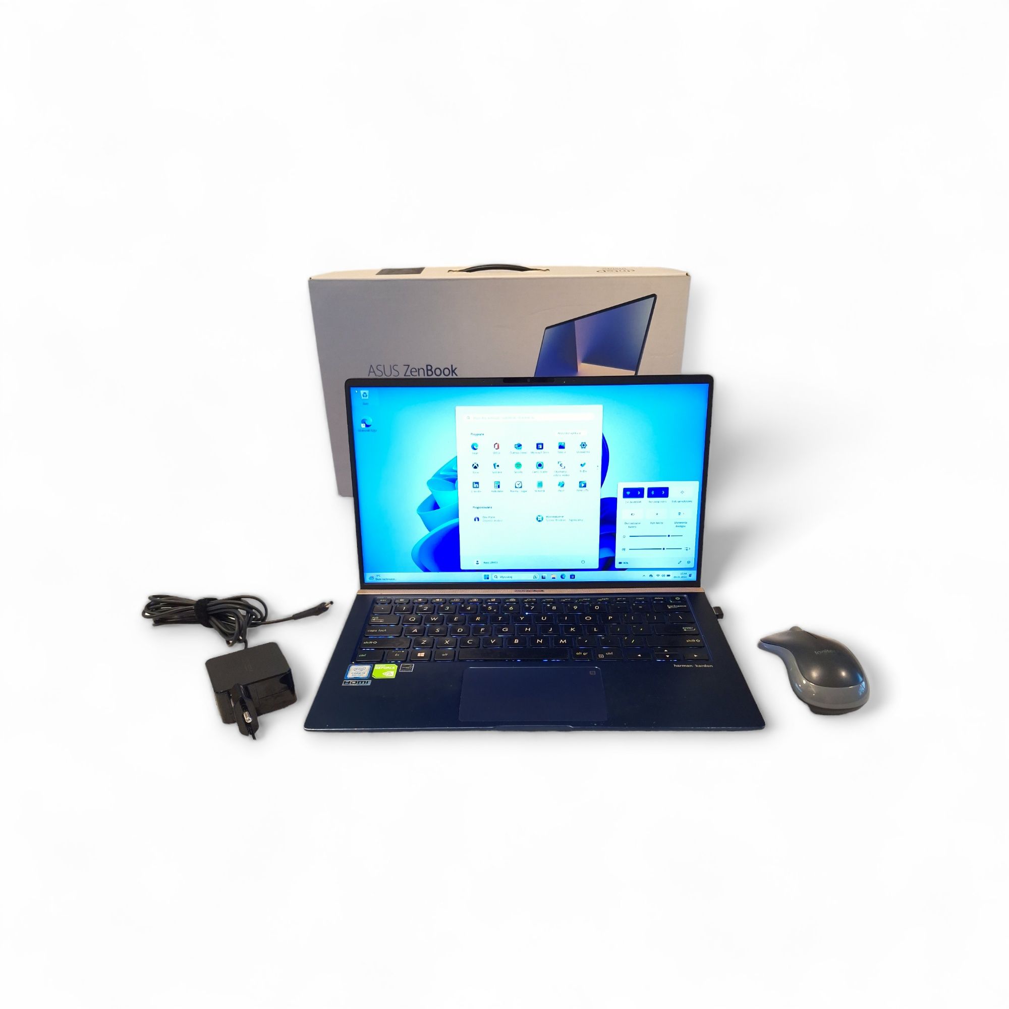ASUS ZenBook 14 UX433FN Intel i5/ 8GB /0,5TB SSD/nVidia MX150. Warszaw