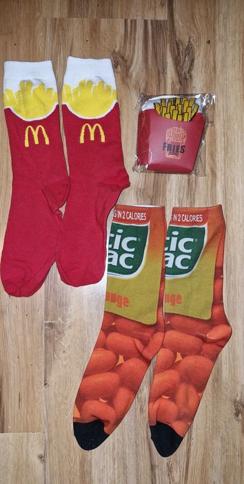 Zestaw nowych 3 par skarpetek MC Donald Tic Tak prezent