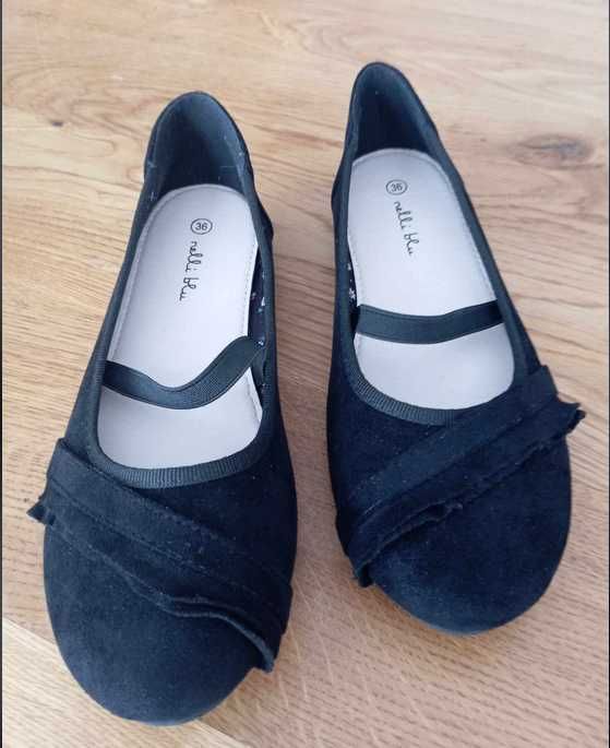 Czarne balerinki r. 35-36 NOWE