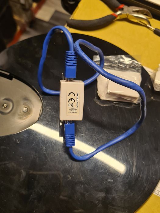 Adapter LAN rj45 2x przedłużka kabla rj45