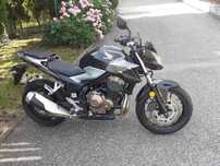 CB500 F z 2019 z Niemiec przebieg 5127 km. książka serwis. bezwypadek