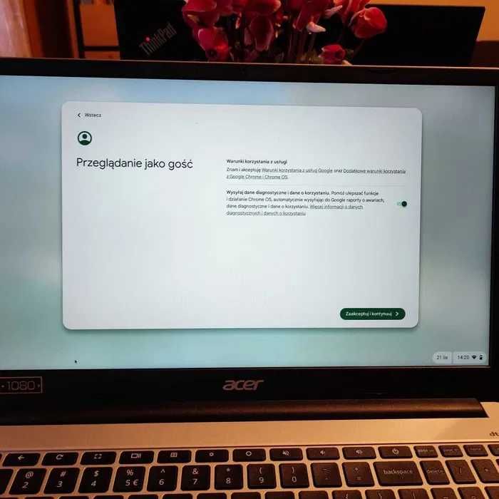 Laptop ACER Chromebook 315 CB315-4H-P1KK 15.6" IPS 8GB RAM 128GB