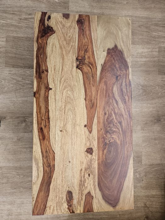 Blat biurko drewno lite vintage loft industrial 100x50x20