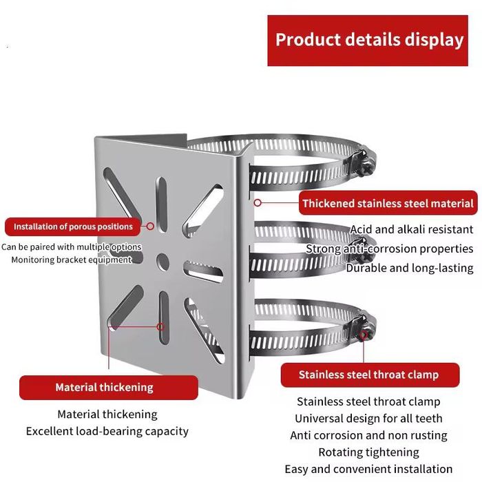 Металлический кронштейн для камеры — прочное крепление из нержавейки