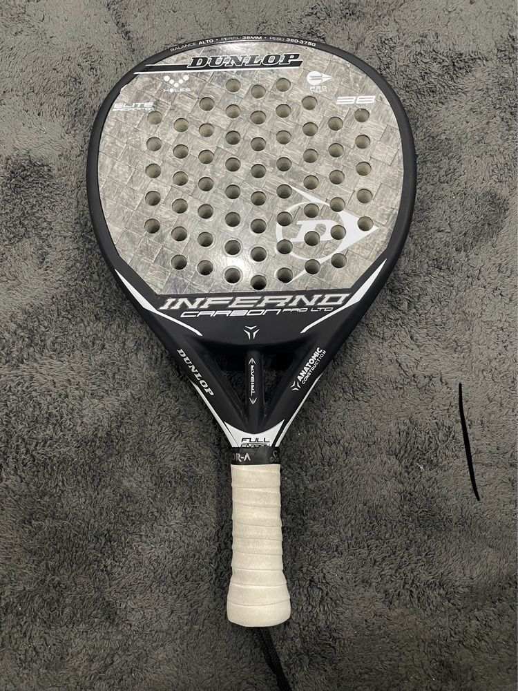 Vendo raquete NOVA de padel com saco Dunlop Inferno Carbon 24K carbono