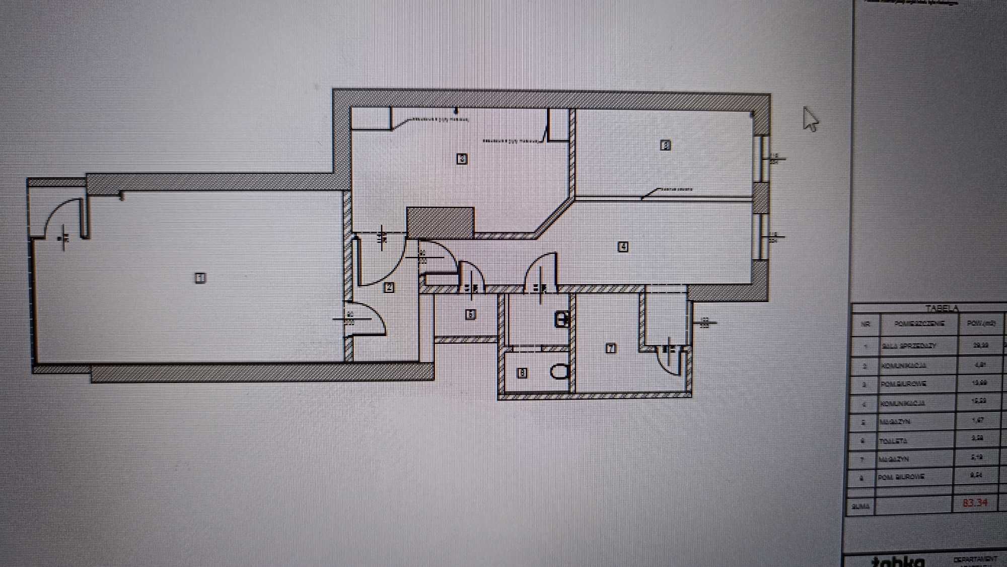 lokal użytkowy 83 m2, Fieldorfa Nila 14