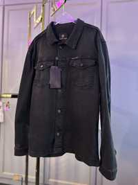 Мужская черная Джинсовая куртка PP philipp plein джинсовка плейн