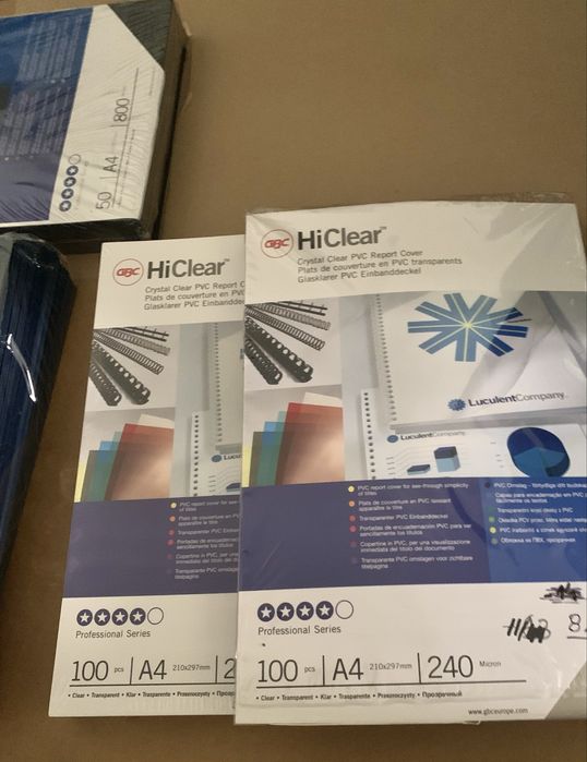 Acetados e PVC Encadernação Diversos (descrição)