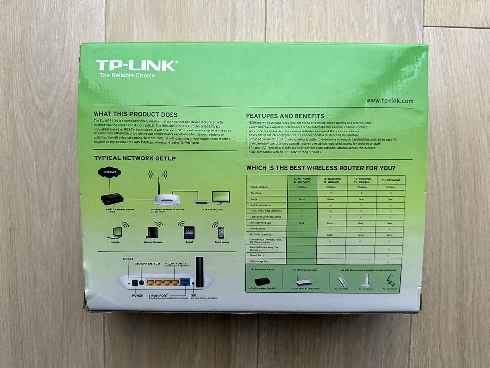 Router TP LINK tl-wr740n