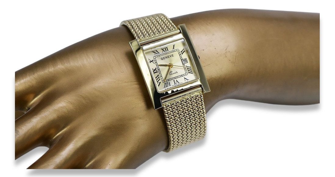 Złoty zegarek 14k 585 męski Geneve mw009y&mbw014y Warszawa