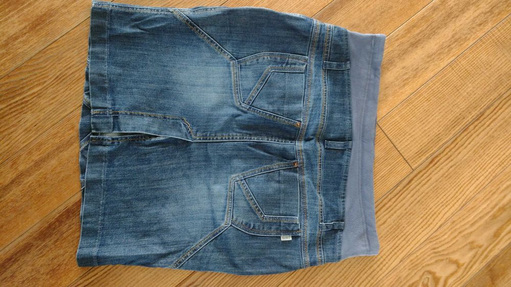 Spódnica ciążowa krótka jeansowa XL