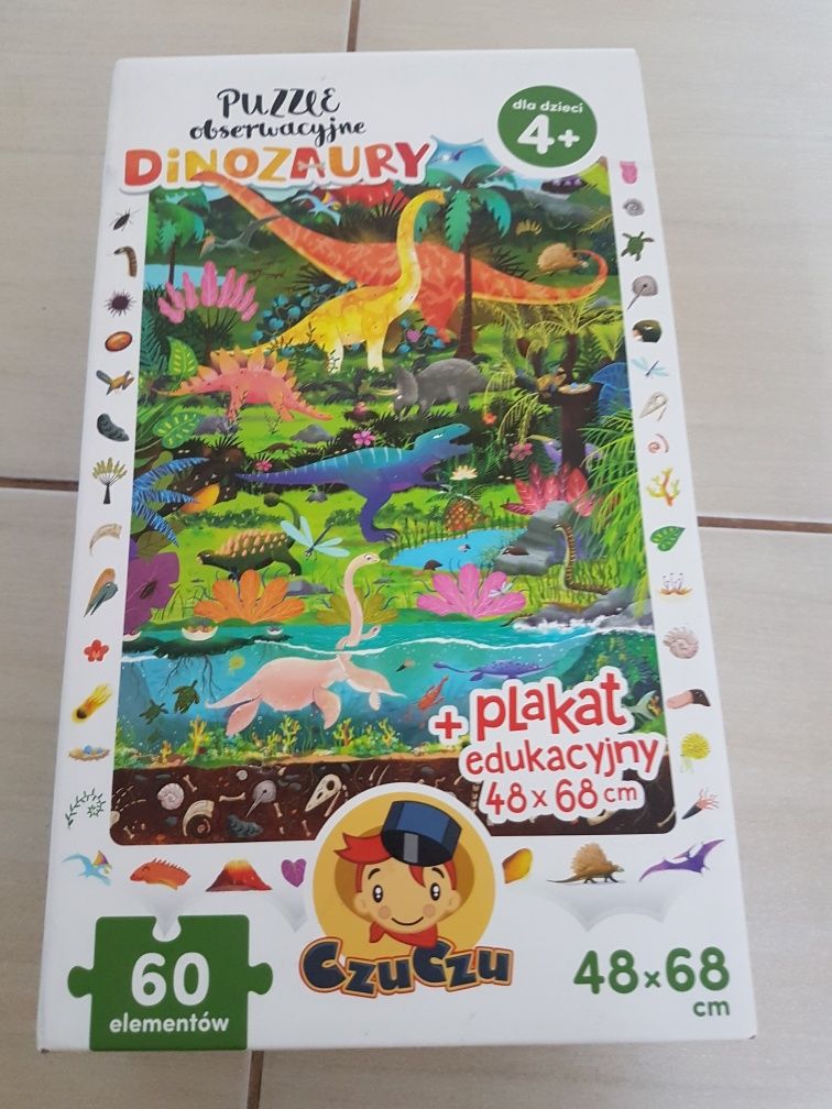 Puzzle dinozaury