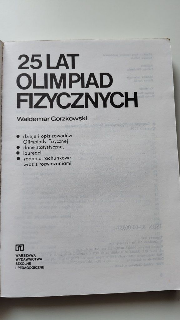 25 lat olimpiad fizycznych