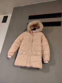 Sinsay kurtka zimowa parka długa kurteczka płaszcz płaszczyk 128