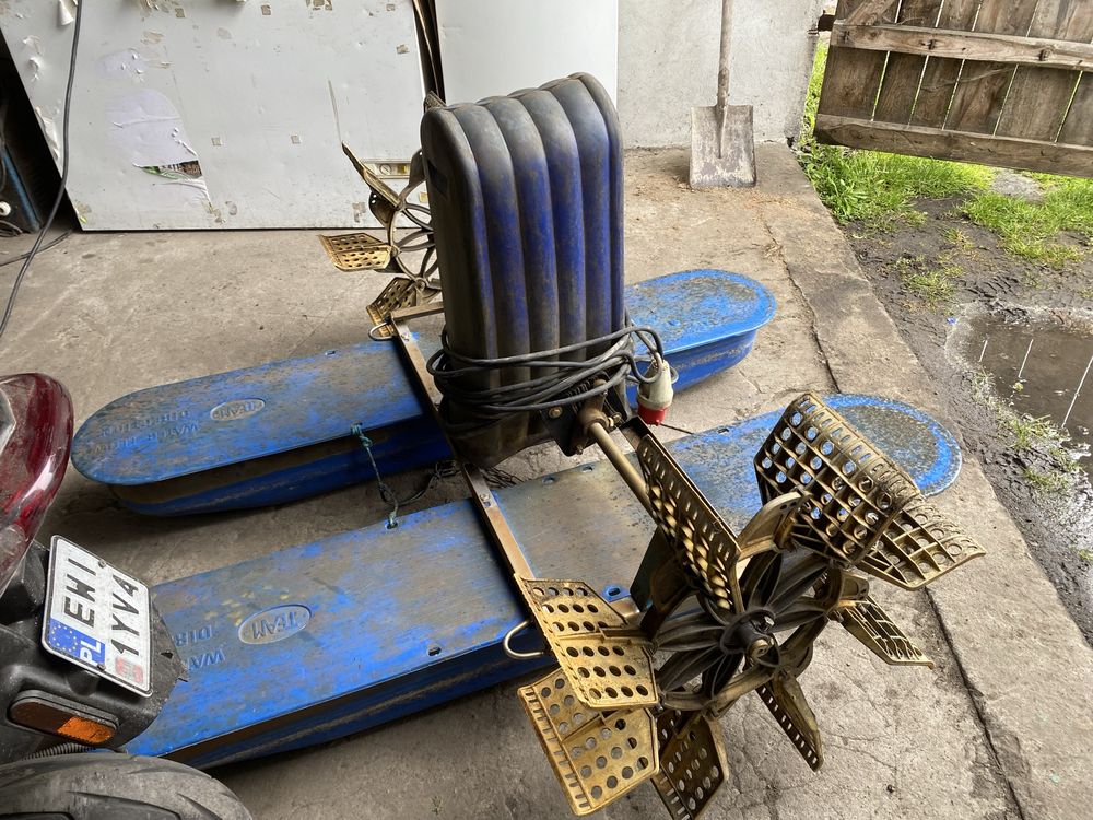 Aerator łopatkowy napowietrzanie stawu, oczka wodnego