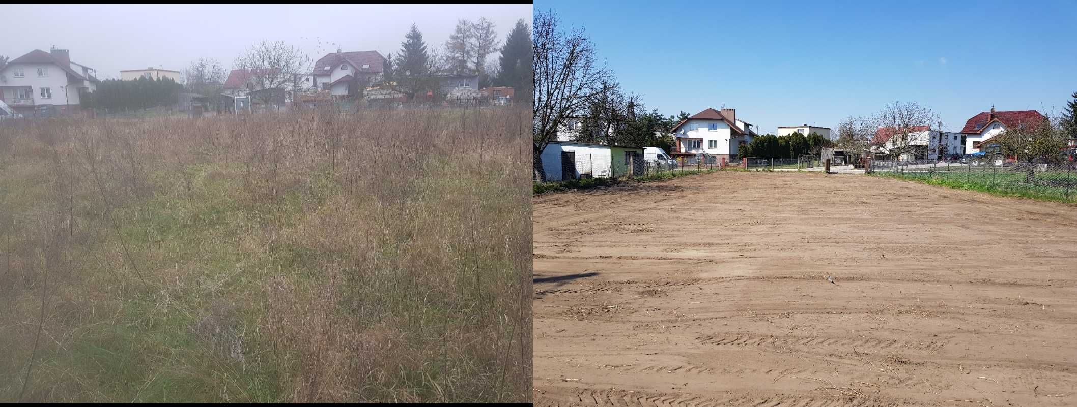 rozwózka ziemii ładowarka,wykopy liniowe, niwelacja terenu,karczowanie