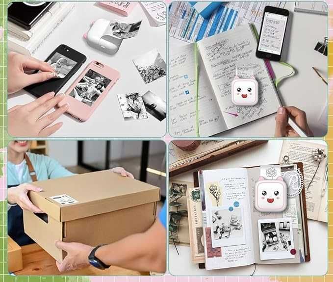 Przenośna Termiczna Drukarka Fotograficzna Aparat Zdjęć Natychmiastowy