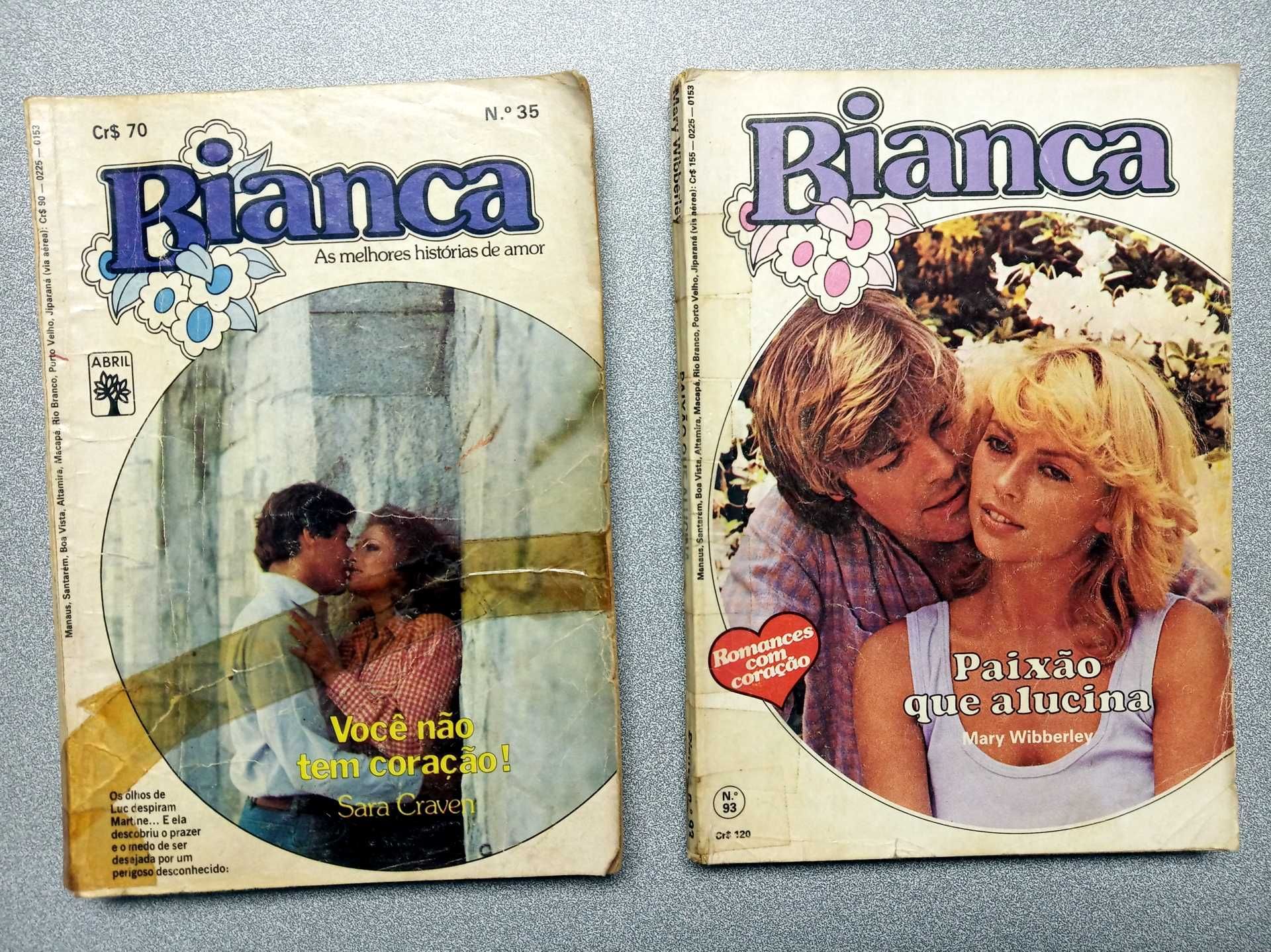 Romances Harlequin Sabrina, Bianca, Júlia e outros dos anos 80