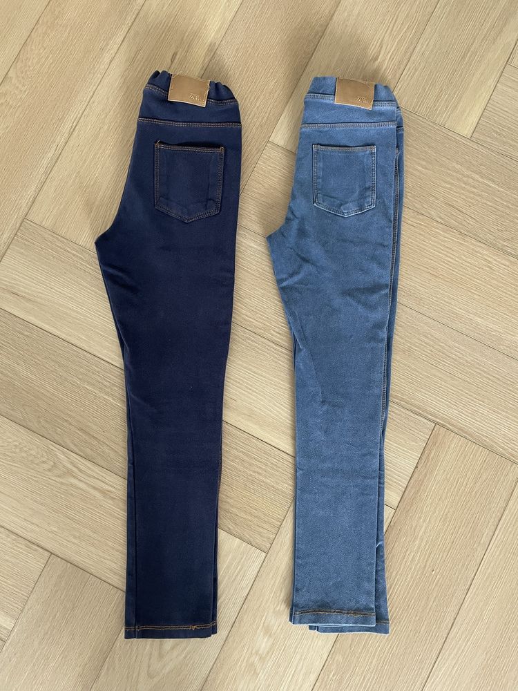 2 x legginsy spodnie Zara 128