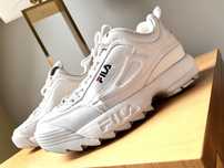 Buty adidasy Fila białe wysoka podeszwa rozm. 38,5