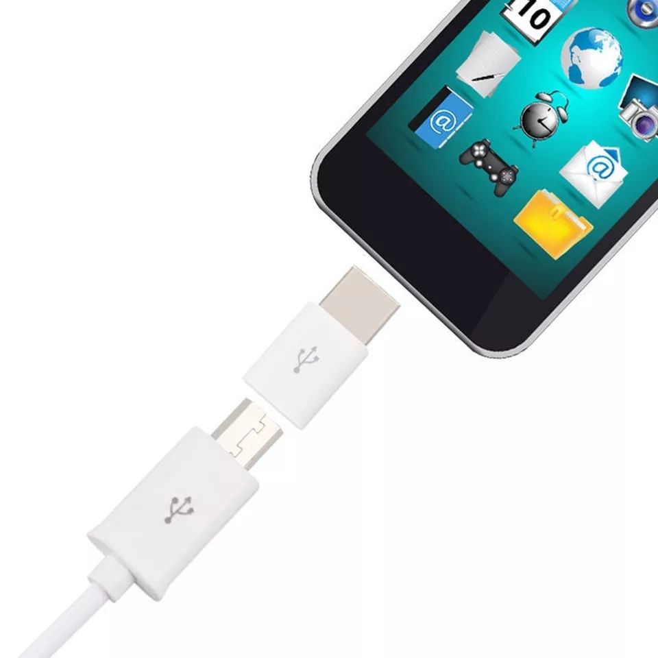 Адаптер micro USB type-c для кабеля зарядки та передачі даних