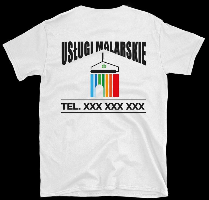 koszulka robocza, koszulka firmowa z nadrukiem usługi malarskie