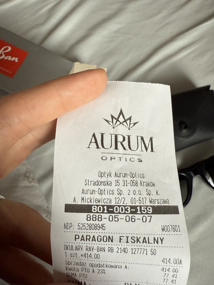 Rayban rozmiar 50 okulary