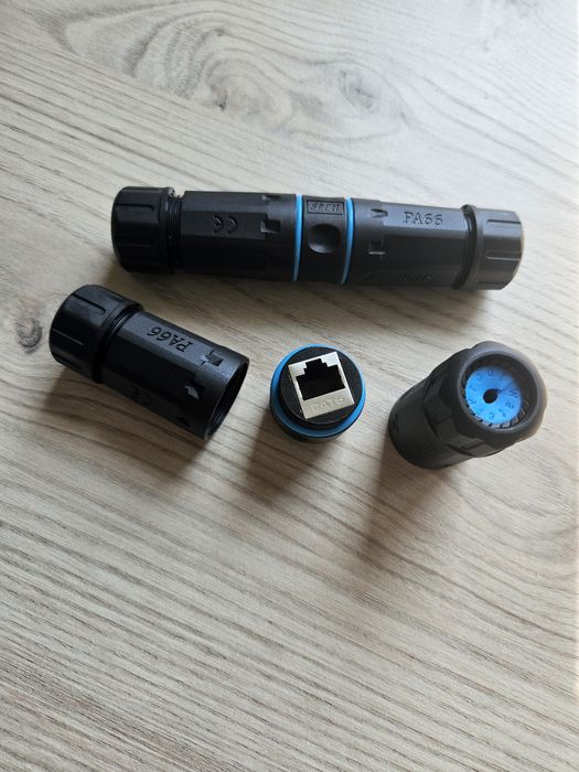 З'єднувач витої пари , rg 45, муфта екранована