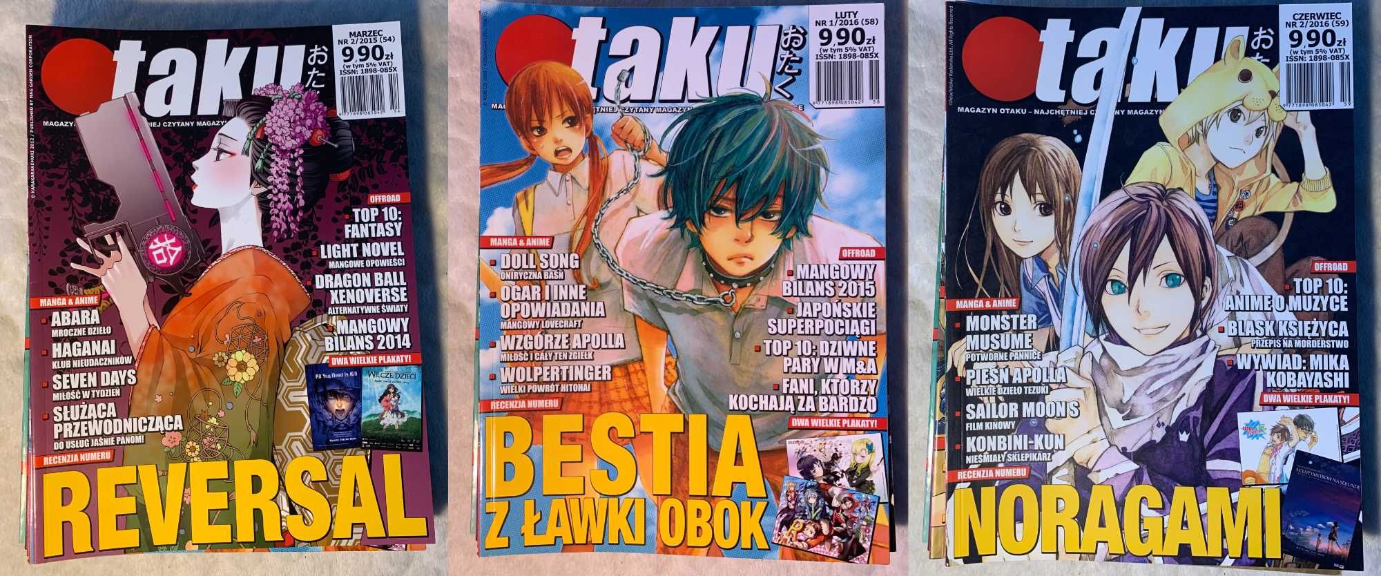 OTAKU magazyn 10 numerów, 5zł / sztuka