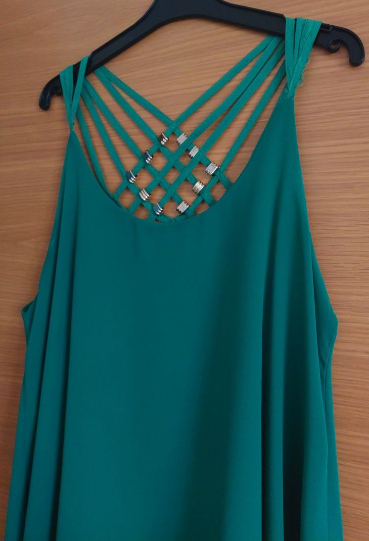 Blusa/Túnica Verde Fluída, TM