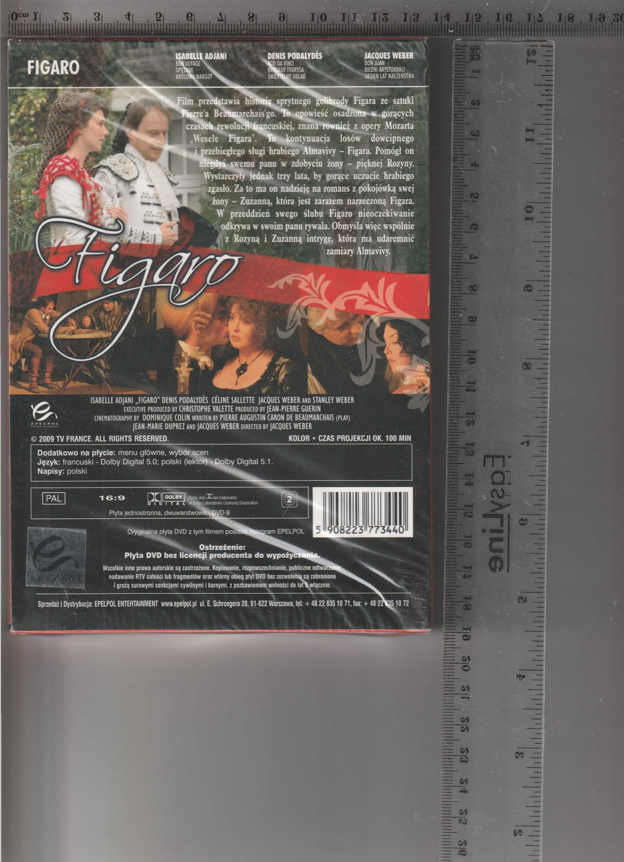 Figaro Isabelle Adjani Jacques Weber  DVD
