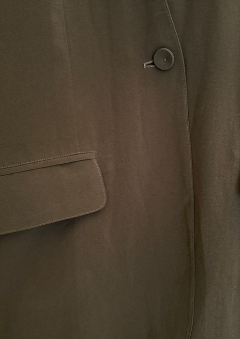 Elegancka, lekka, dłuższa, ciemnozielona marynarka L/40 Jean Claire